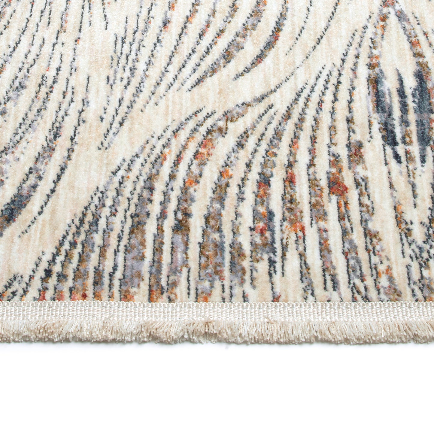 Modern, Abstract, Cut Pile 5'3" x 7'3" Rectangle Area Rug