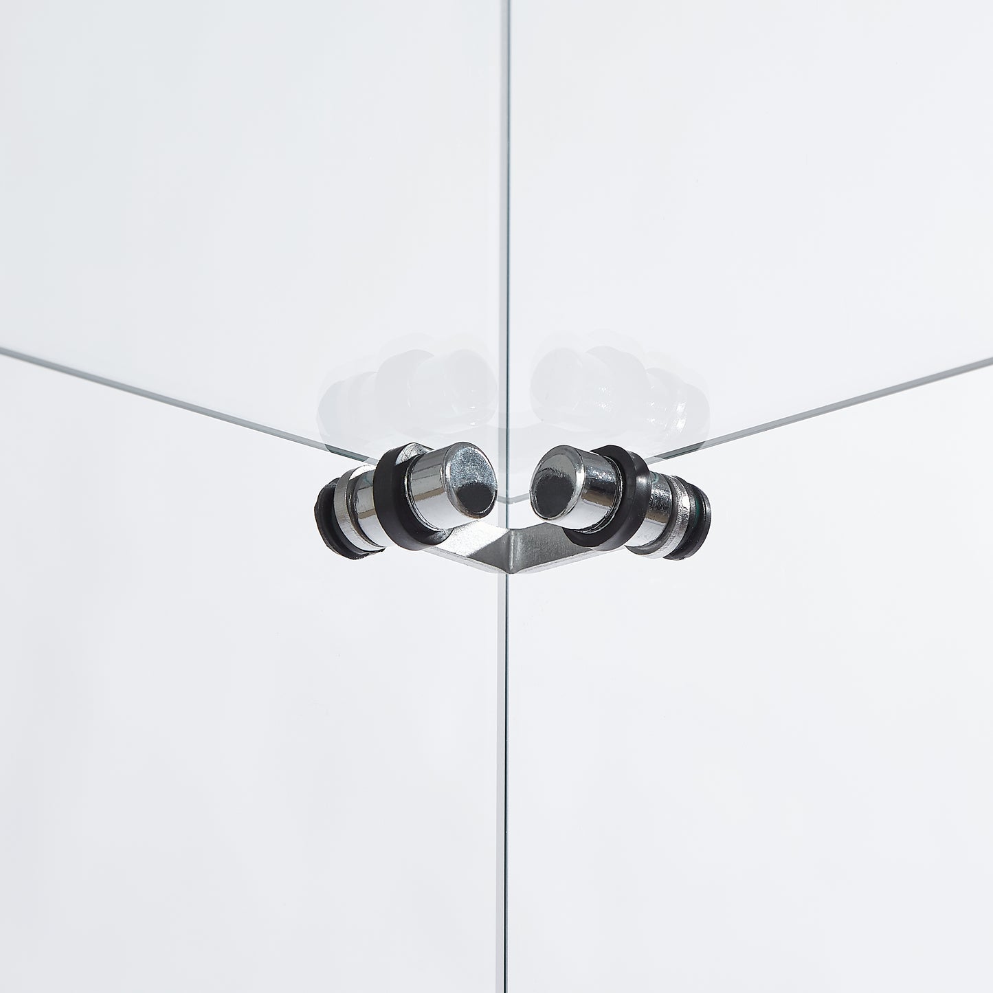 4 Tier Glass Display Cabinet, Single Door Glass Cabinet with Lock and Wheels, Floor Standing Storage Cabinet with 3 Acrylic Shelves for Living Room, Bedroom and Office, Black, 15.8"L x 14.2"W x 65.1"H