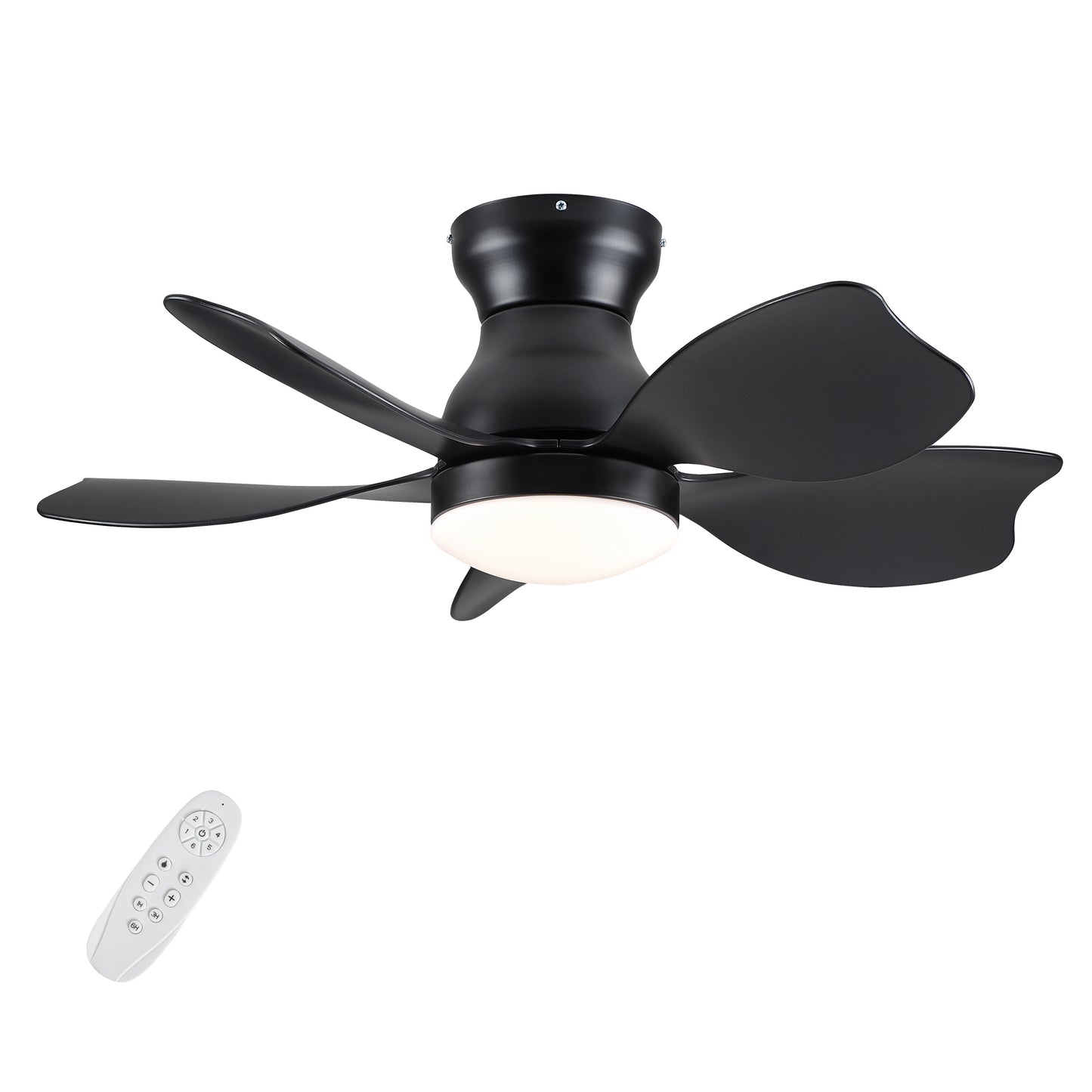 30 In Small Kid's Ceiling Fan Lighting with Remote Control for Small Children Room