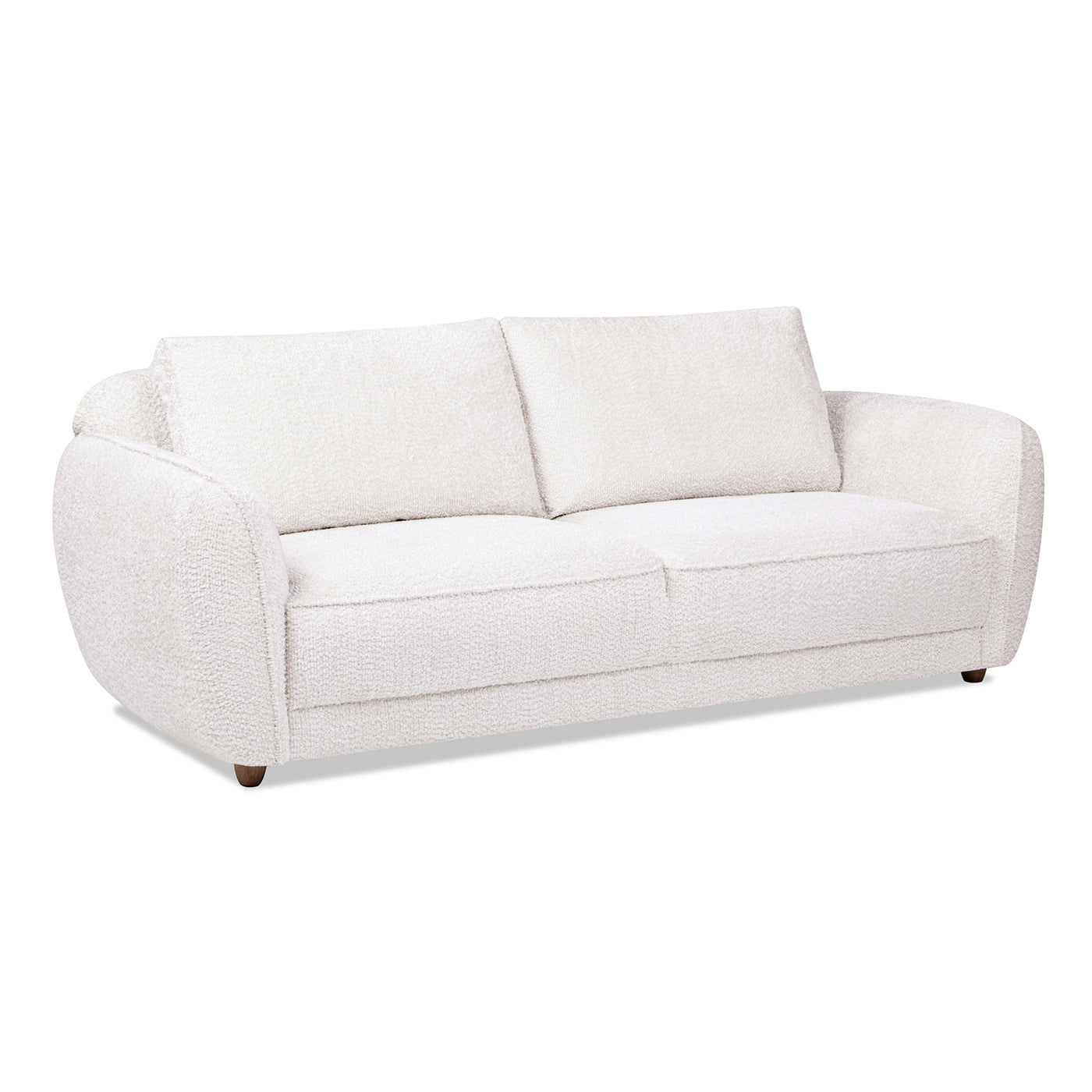 Sharon 84" Puffy Arm Sofa, Alpaca Off-White Chenille