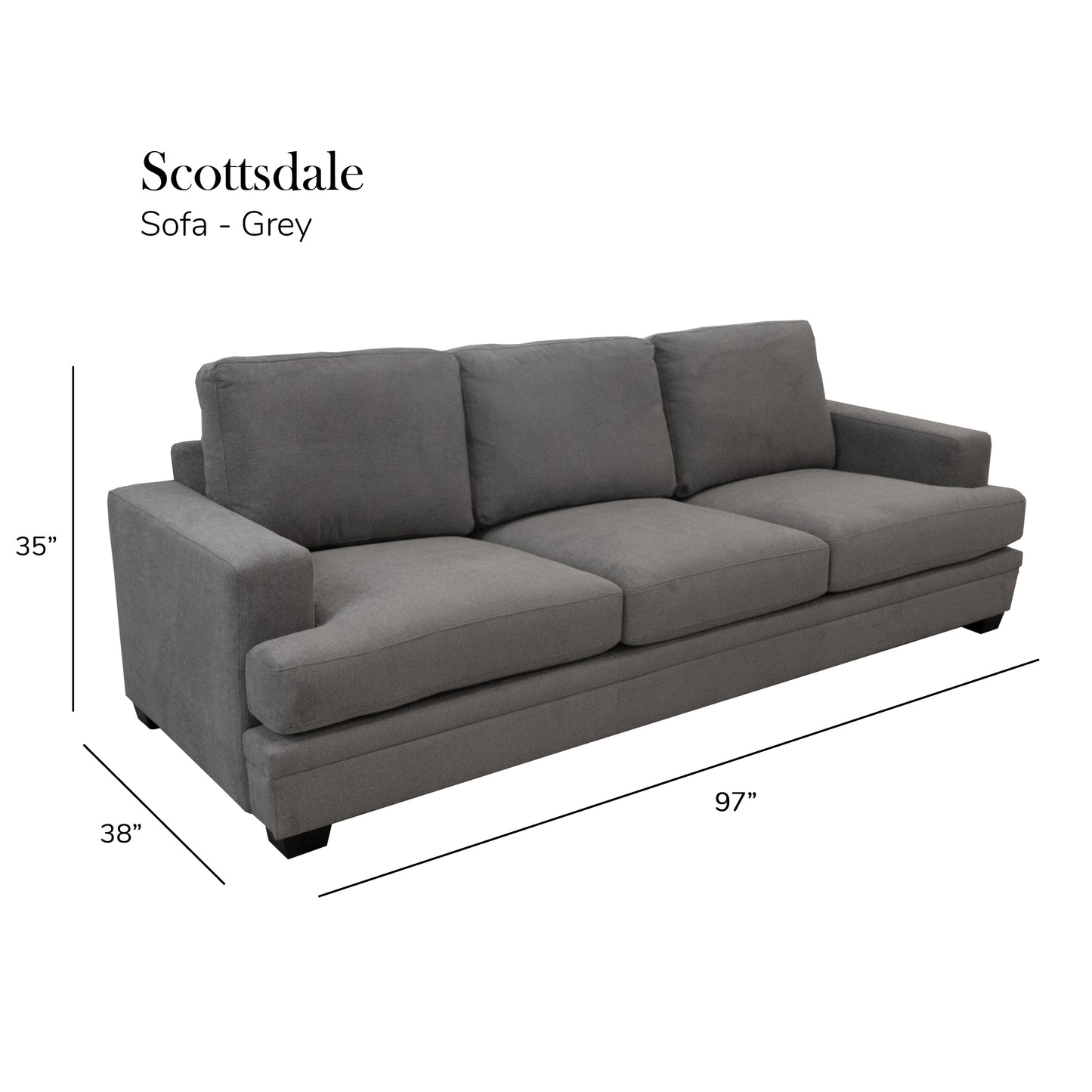 Scottsdale Grey Sofa