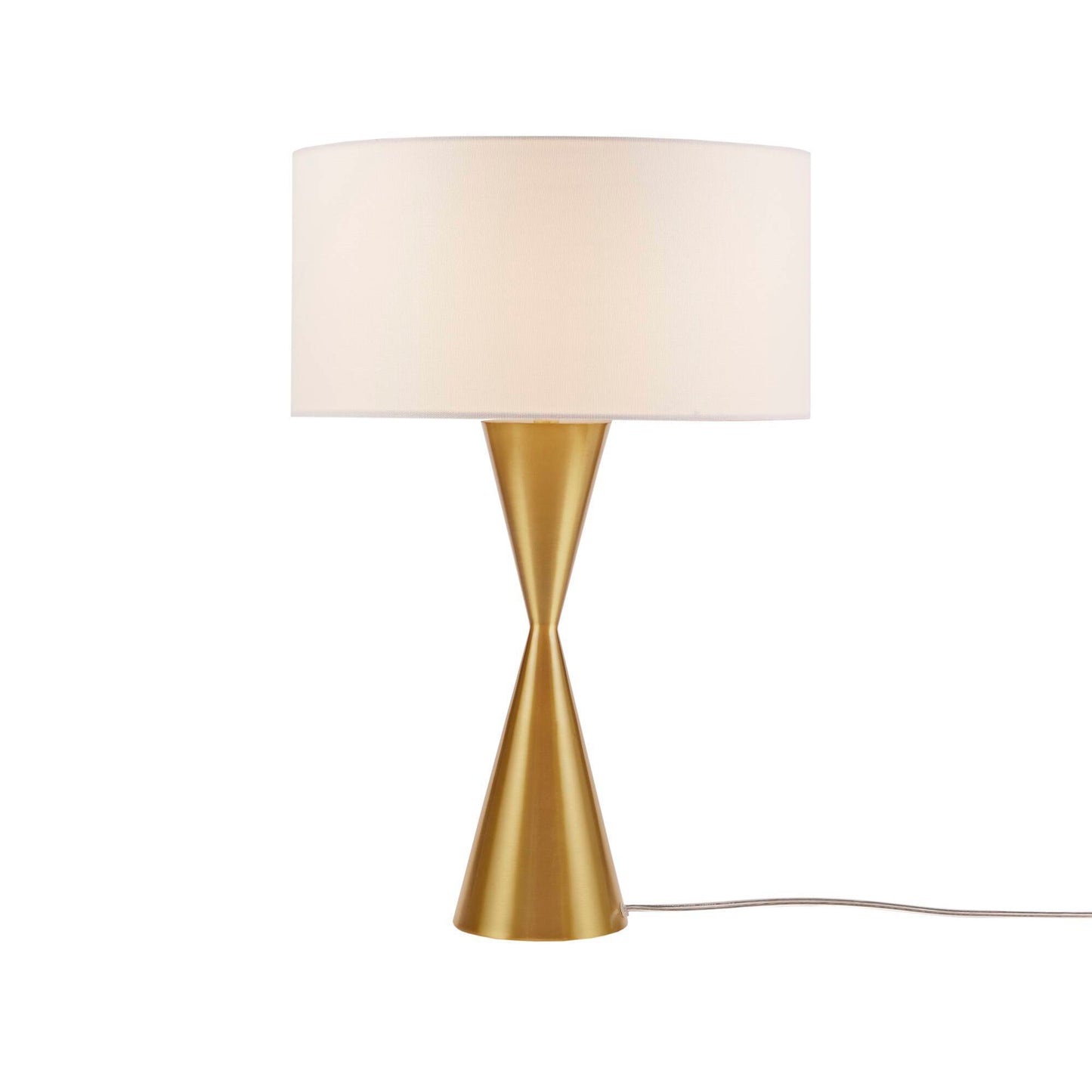 Gold Hourglass Metal Table Lamp