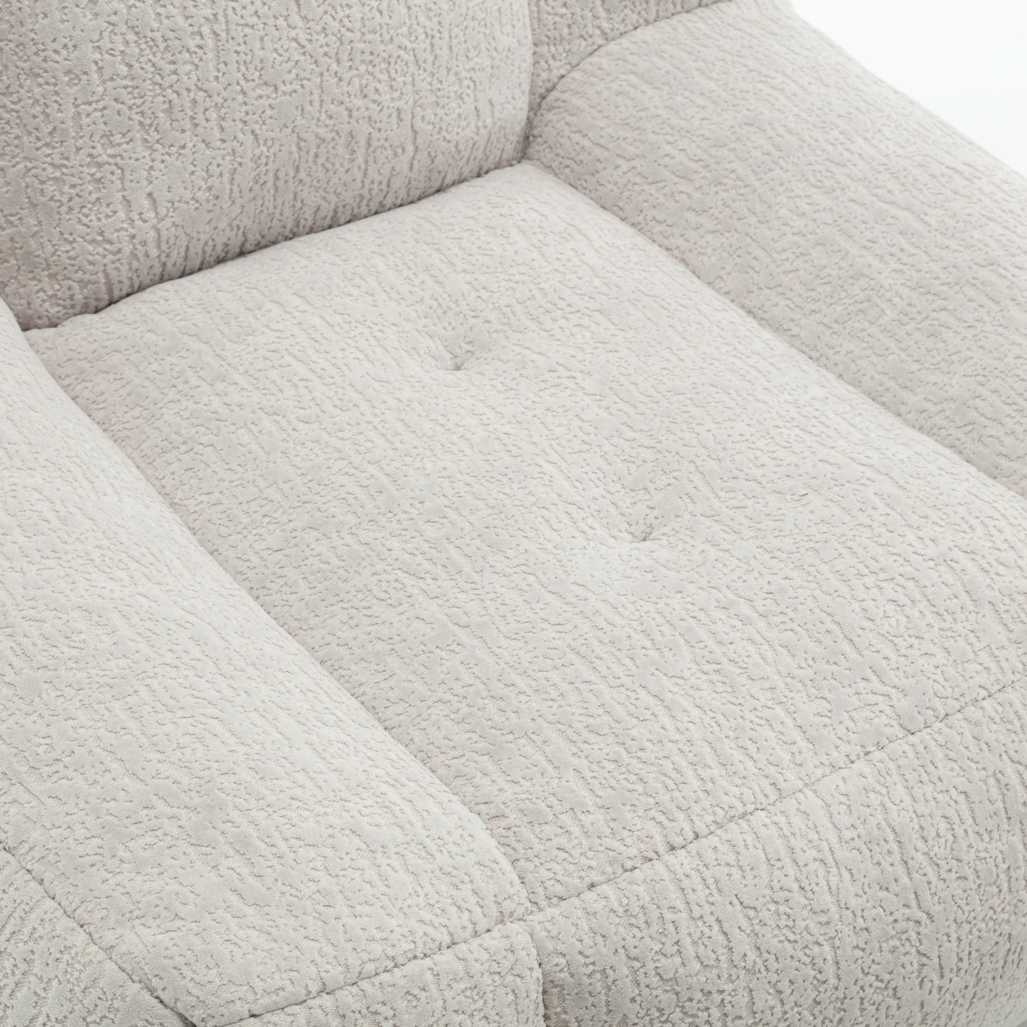 Fluffy bean bag chair, comfortable bean bag for adults and children, super soft lazy sofa chair with memory foam and ottoman, indoor modern focus bean bag chair for living room, bedroom, apartment