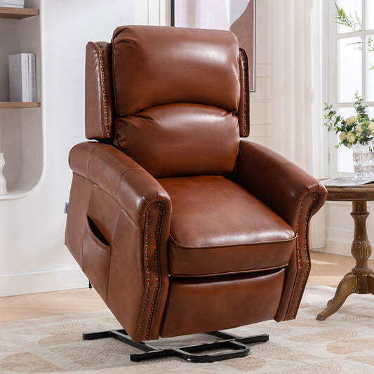 Lehboson Lift Recliner Chair, Electric Power Lift Recliner Chair for Elderly, (Caramel)