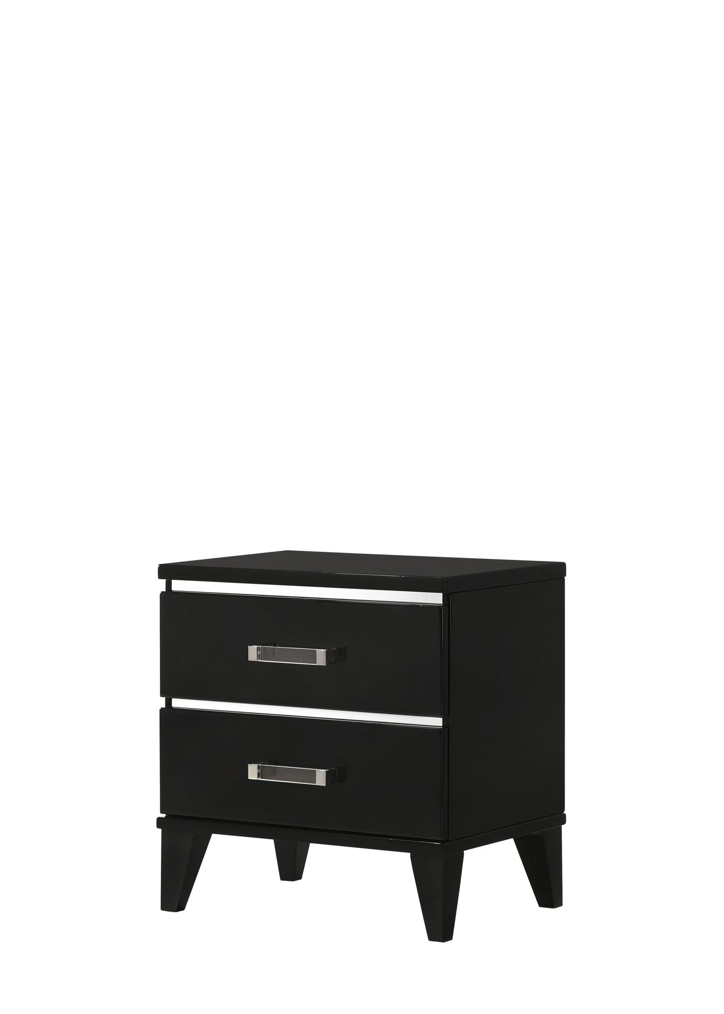 Chelsie Black Finish Nightstand