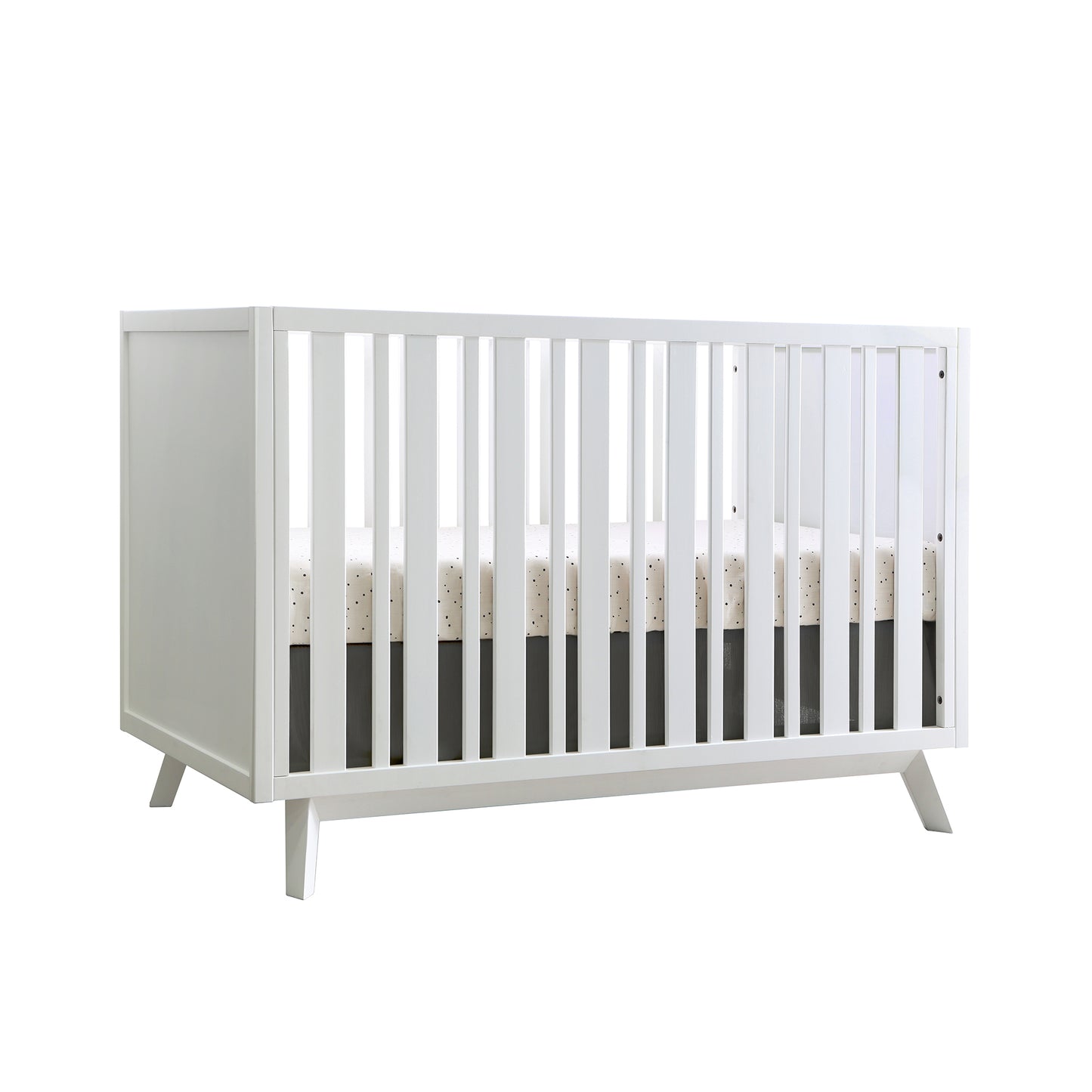 Prague Convertible Crib in White