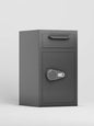 Depository Drop Safe, Front Drop Slot Lock Box with Digital Combination and Anti-Fishing, Silent Deposit Safe Box, Security Money Safe for Cash Slips Expense Business Office Home