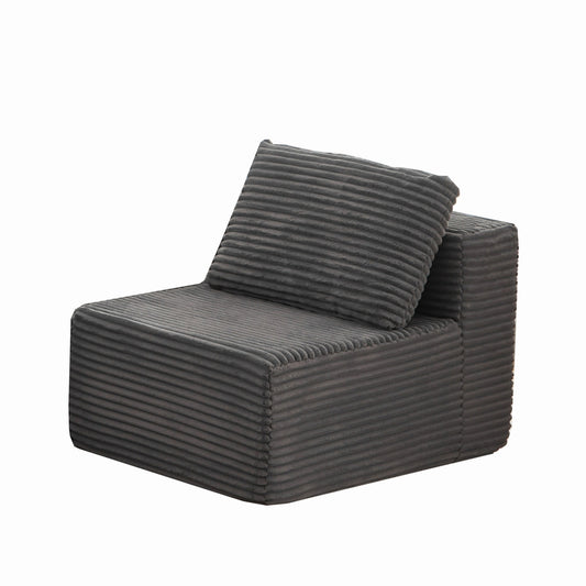 Modular Sectional Couches for Living Room: Single Seat (Gray),Can extend an L-shaped sofa or transform it into a U-shaped sofa.  SF502EGY