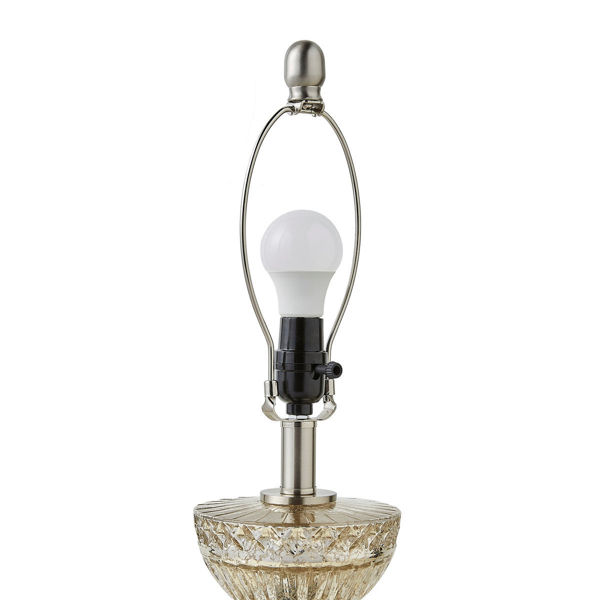 Textured Glass and Acrylic Base Table Lamp