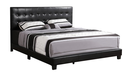 Stylish Black Contemporary Queen Bed