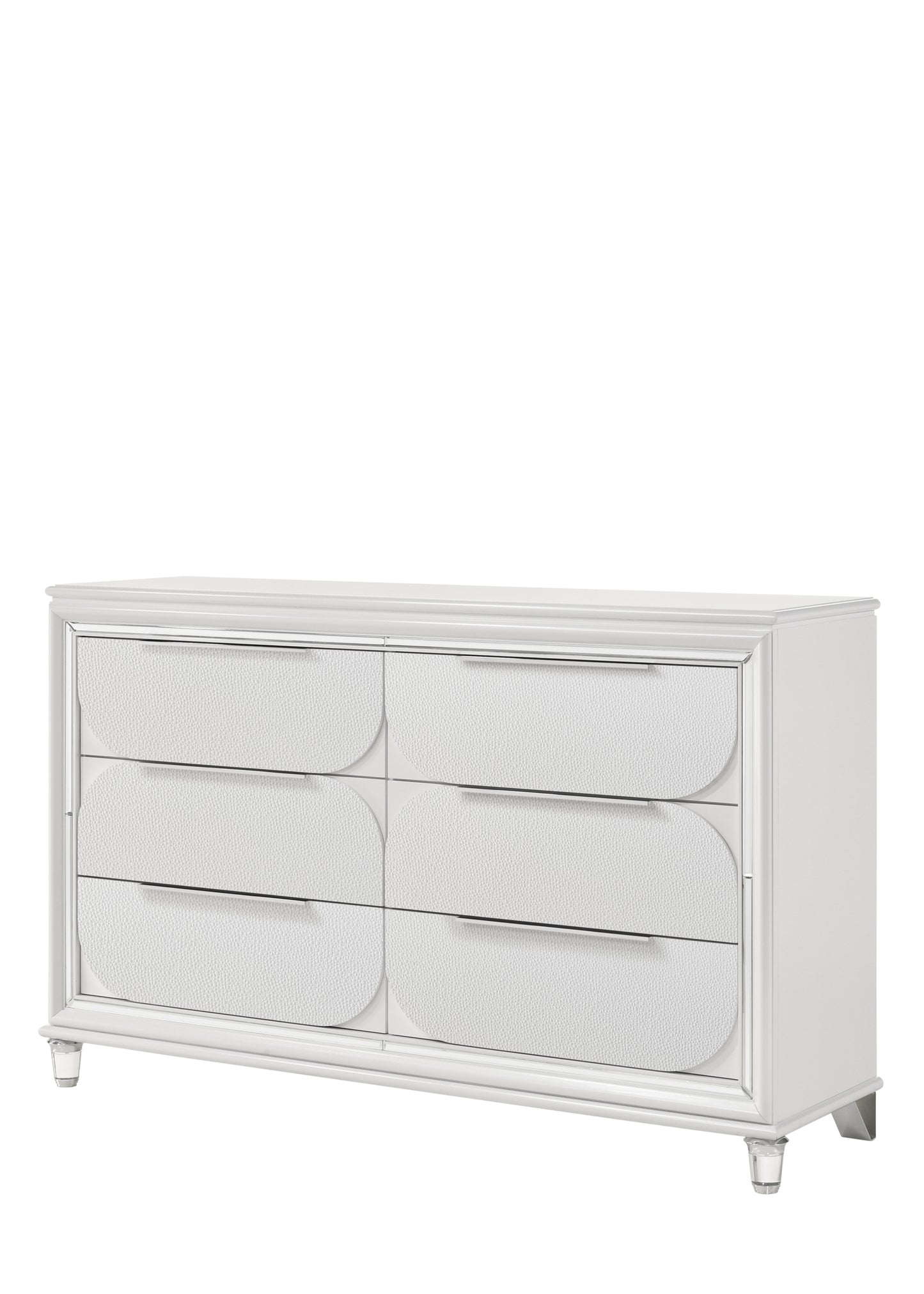 Tarian Pearl White Finish Dresser