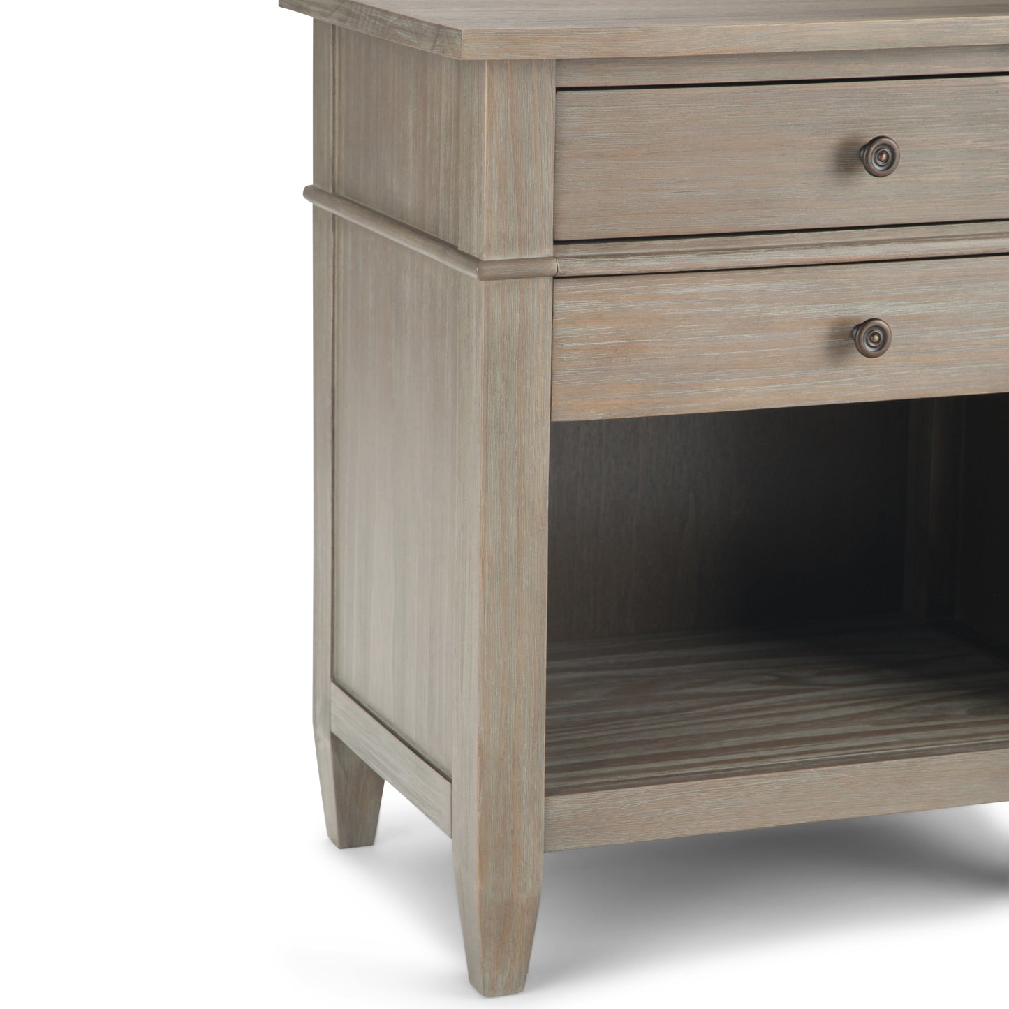 Carlton - Bedside Table - Distressed Grey