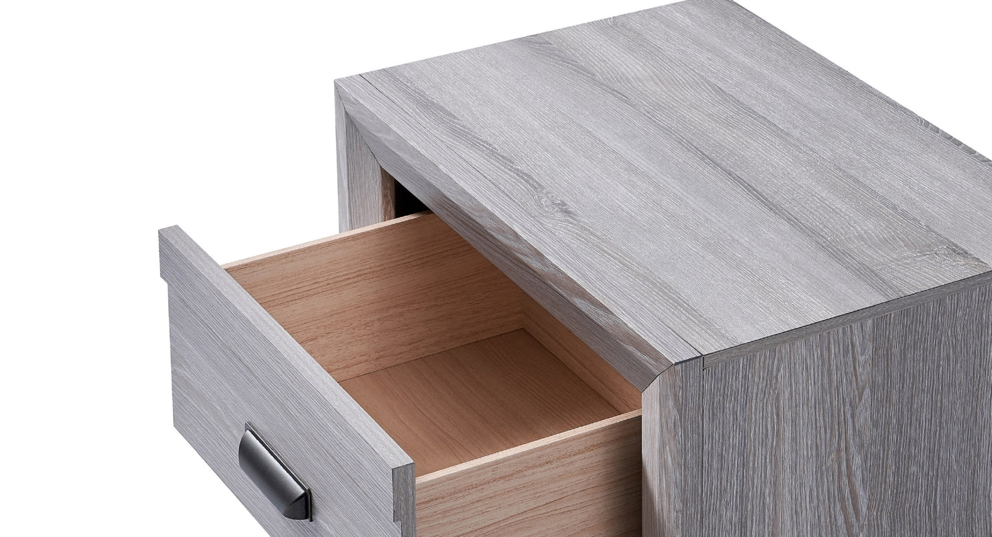 1pc Contemporary Six Drawers Dresser Gray Driftwood Finish Rustic Finish Bedroom Wooden Furniture