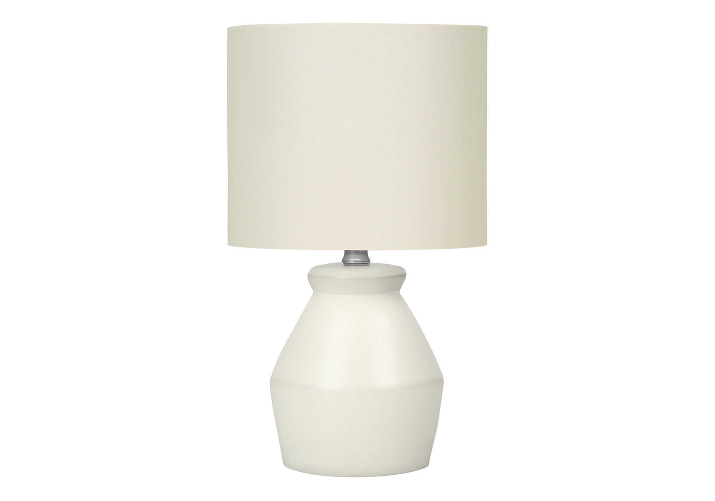 Lighting, 17"h, Table Lamp, Cream Ceramic, Ivory / Cream Shade, Modern