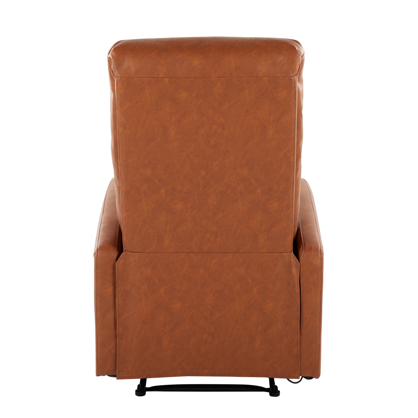 Dormi Contemporary Recliner Chair in Camel Faux Leather by LumiSource