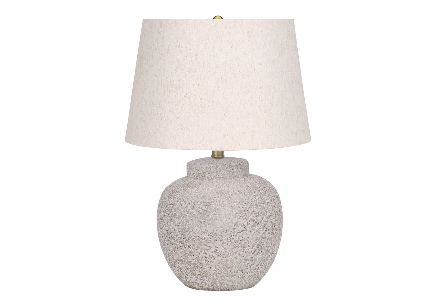 Lighting, 22"h, Table Lamp, Cream Concrete, Ivory / Cream Shade, Modern