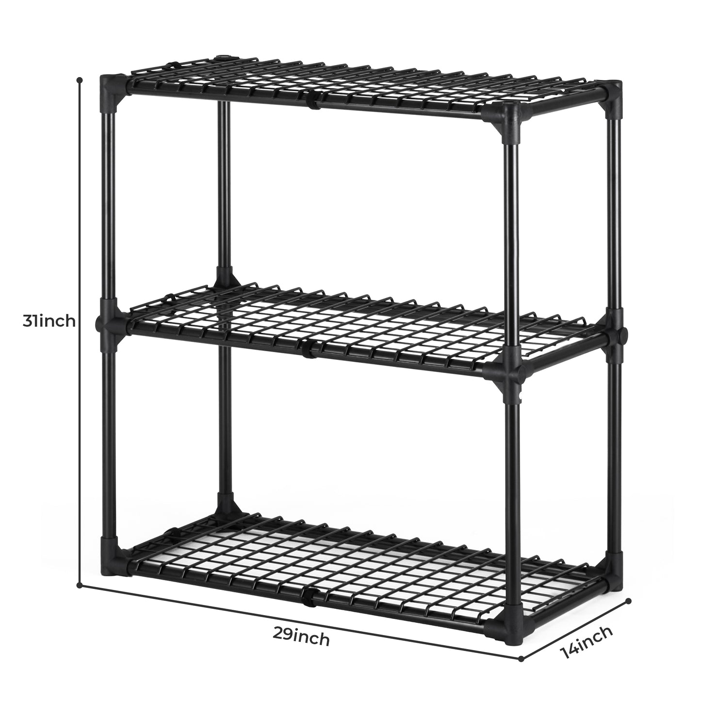 3-SHELF WIRE RACK WITH COVER(1PACK),Inclouding one cover