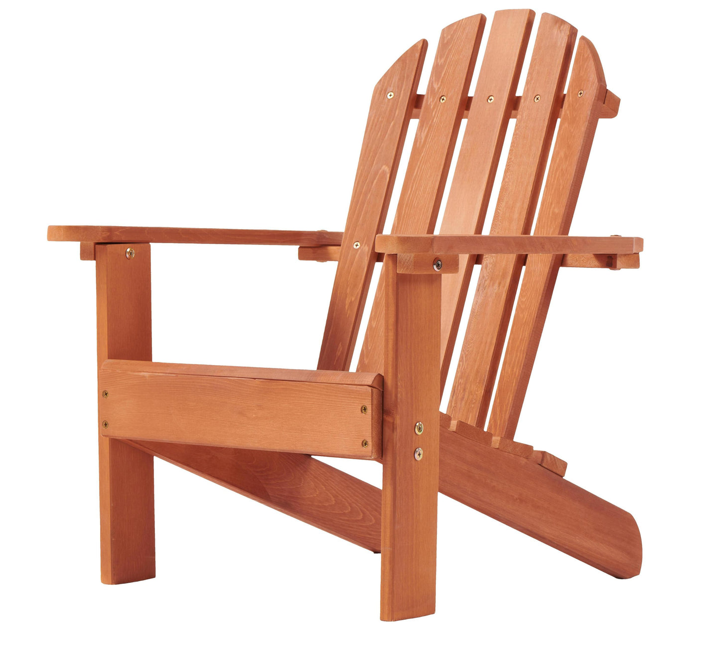 Wooden Kid's Adirondack Chair for Indoor and Outdoor, Natural Cedar Patio Lounge Chiar for Kids