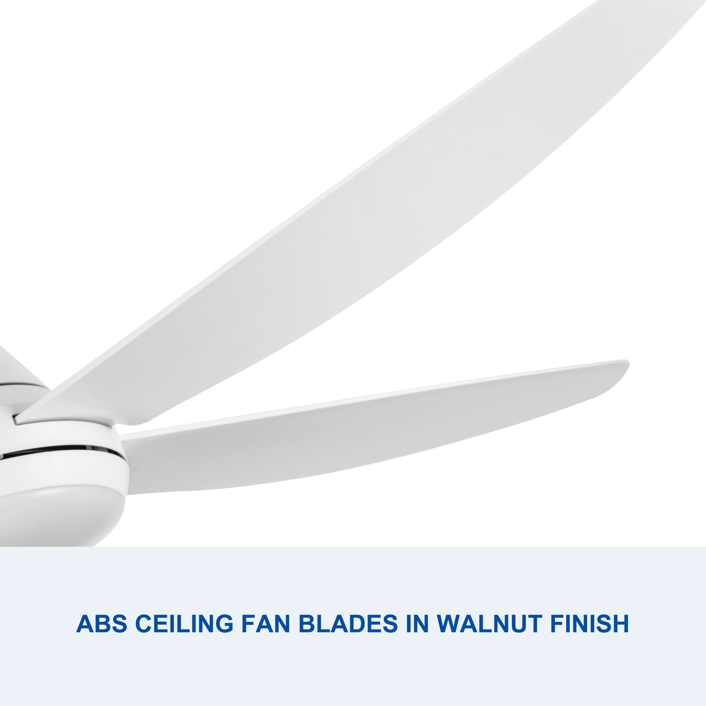 56 In Intergrated LED Ceiling Fan Lighting with White ABS Blade