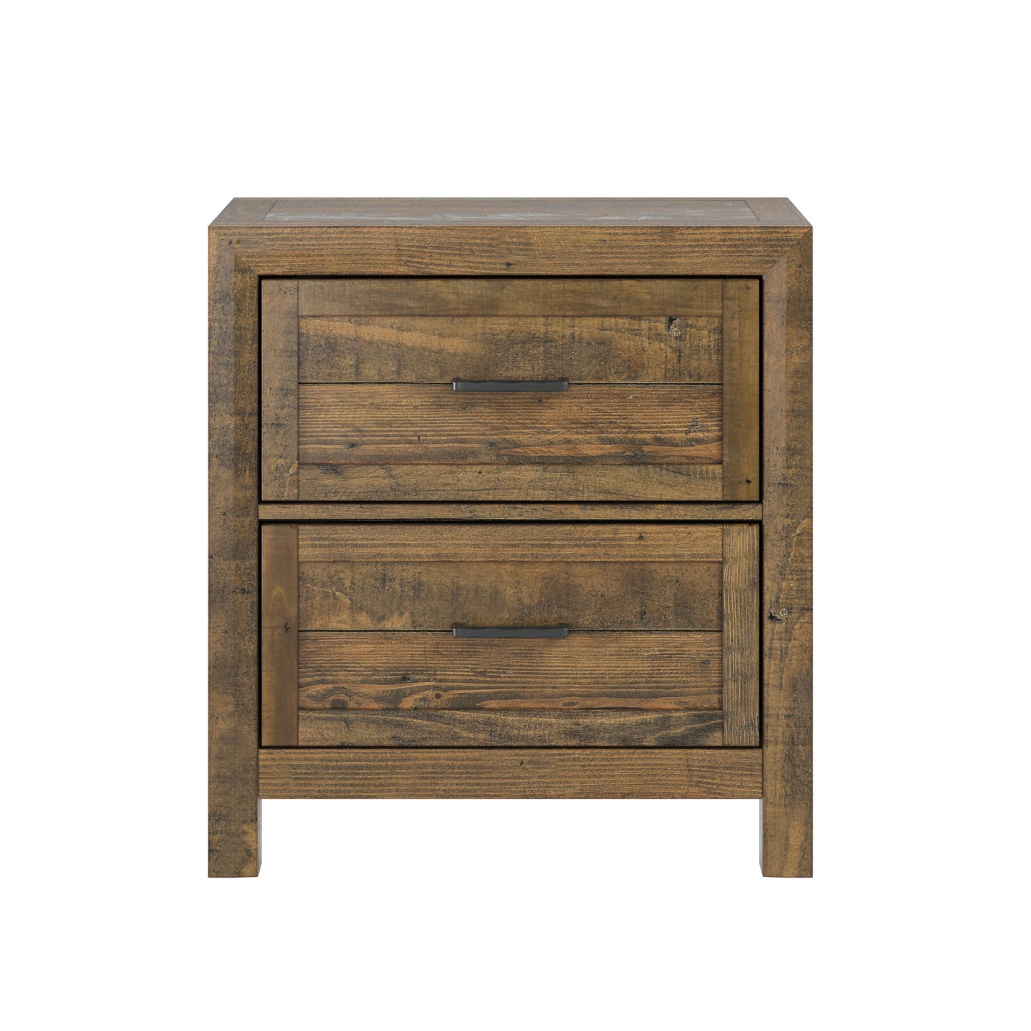 Lisque Brown 2-Drawer Nightstand