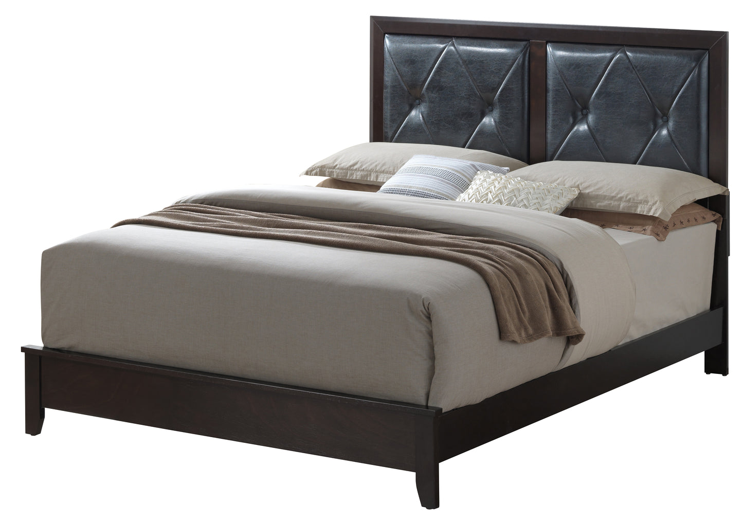 Elegant Espresso Full Bed With Transitional Style
