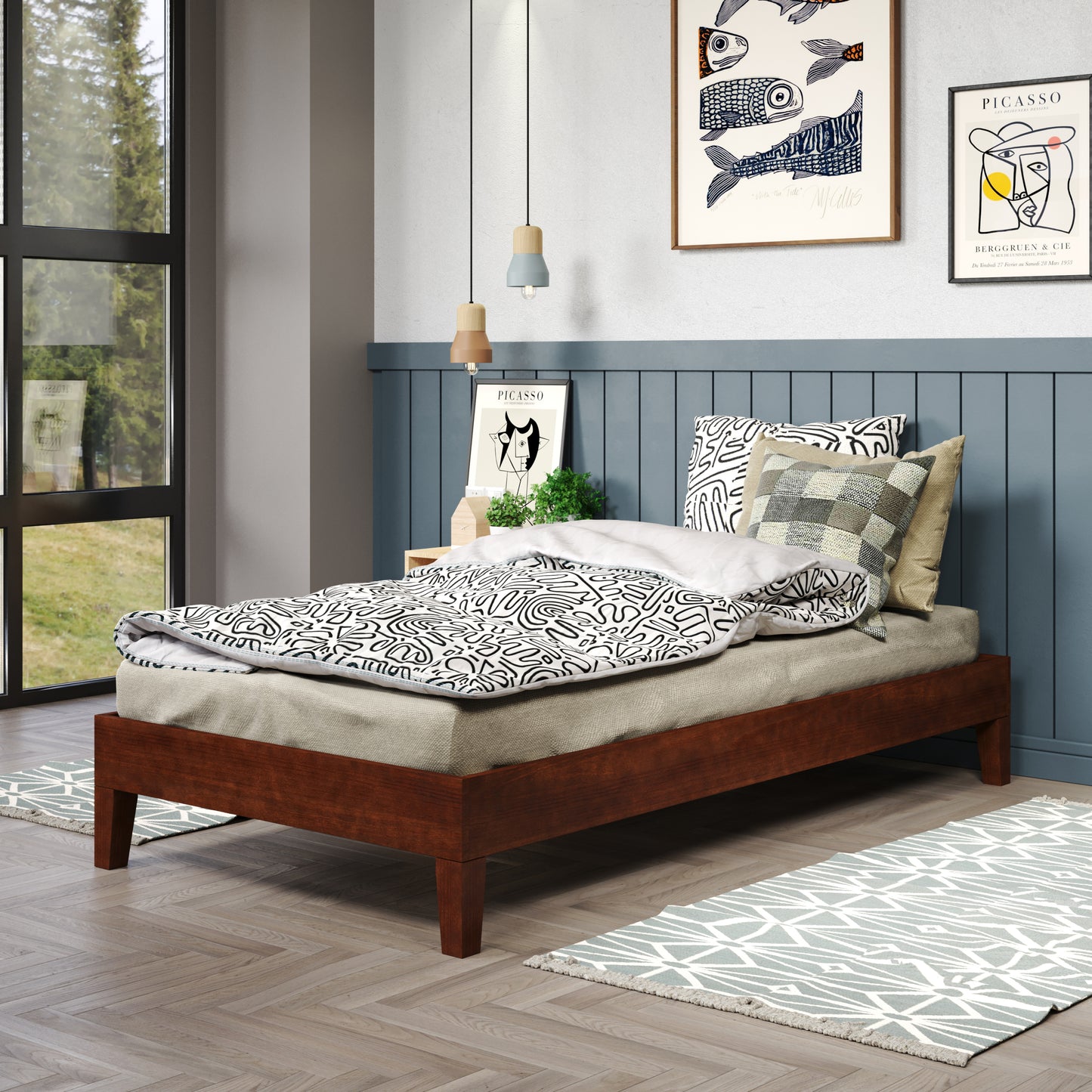 Nix - Twin Platform Bed - Natural
