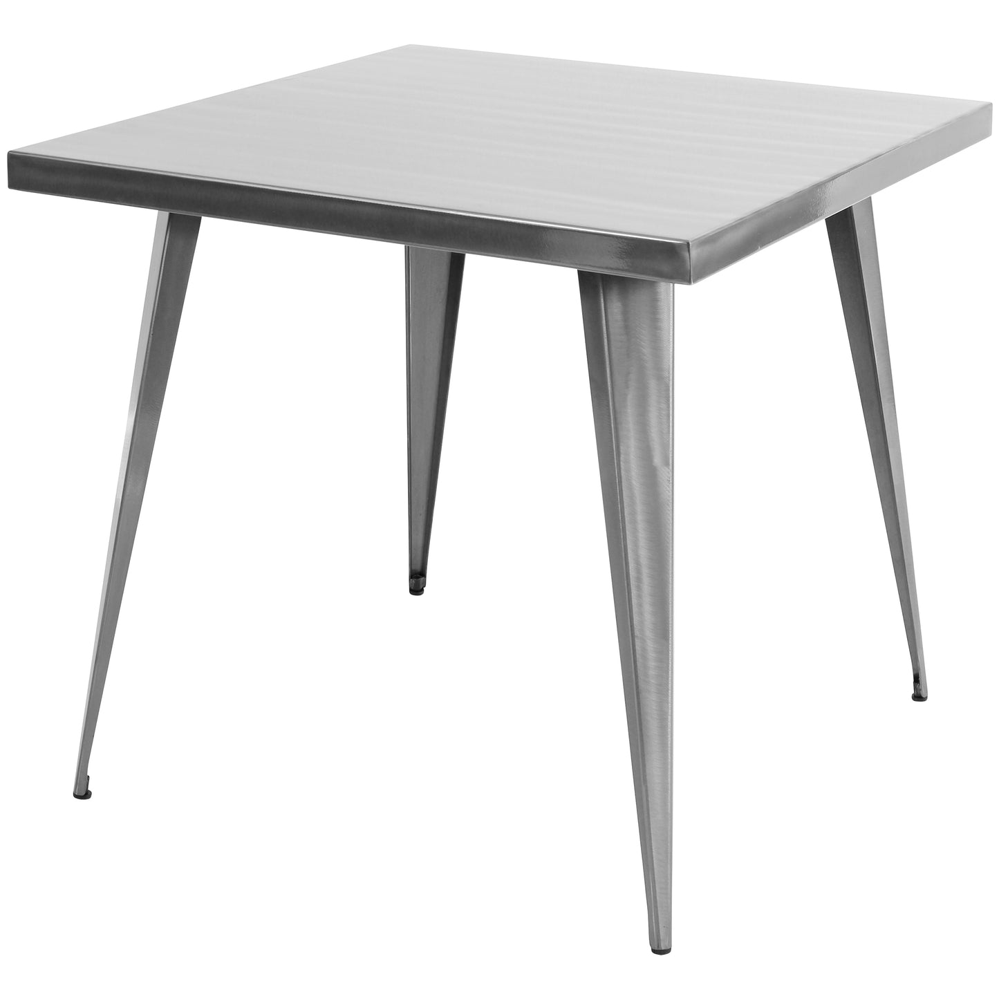 Austin Industrial Dining Table in Brushed Silver by LumiSource