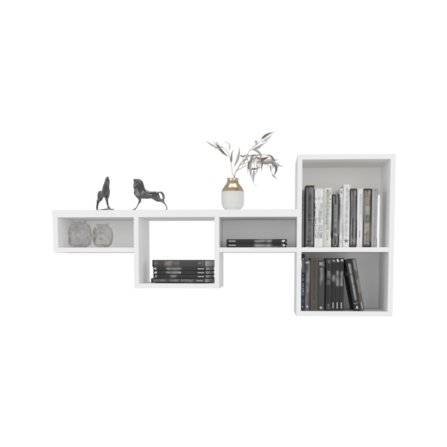 Shelf 22" H, 7 Shelves, White