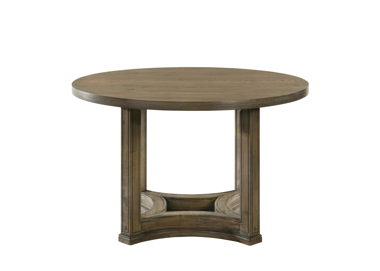 Parfield Weathered Oak Finish Round Dining Table