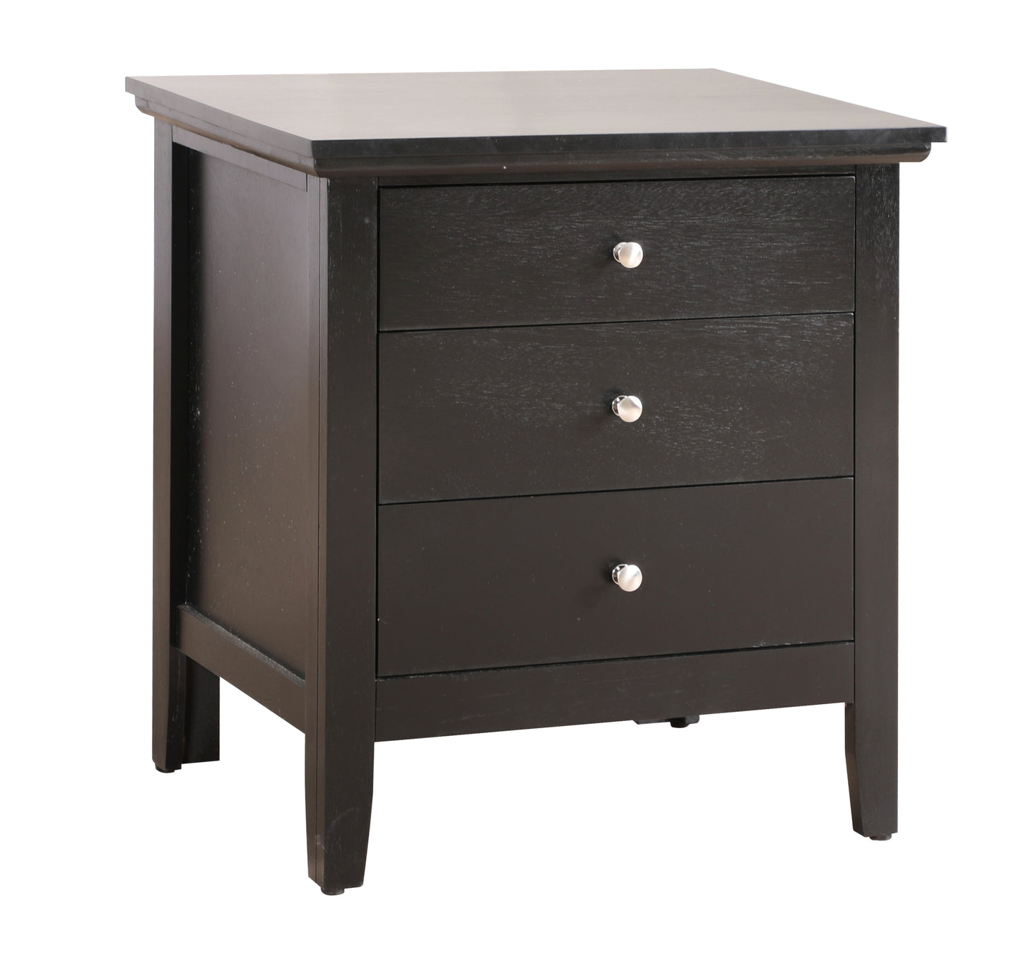 Chic Black Casual Nightstand For Bedrooms