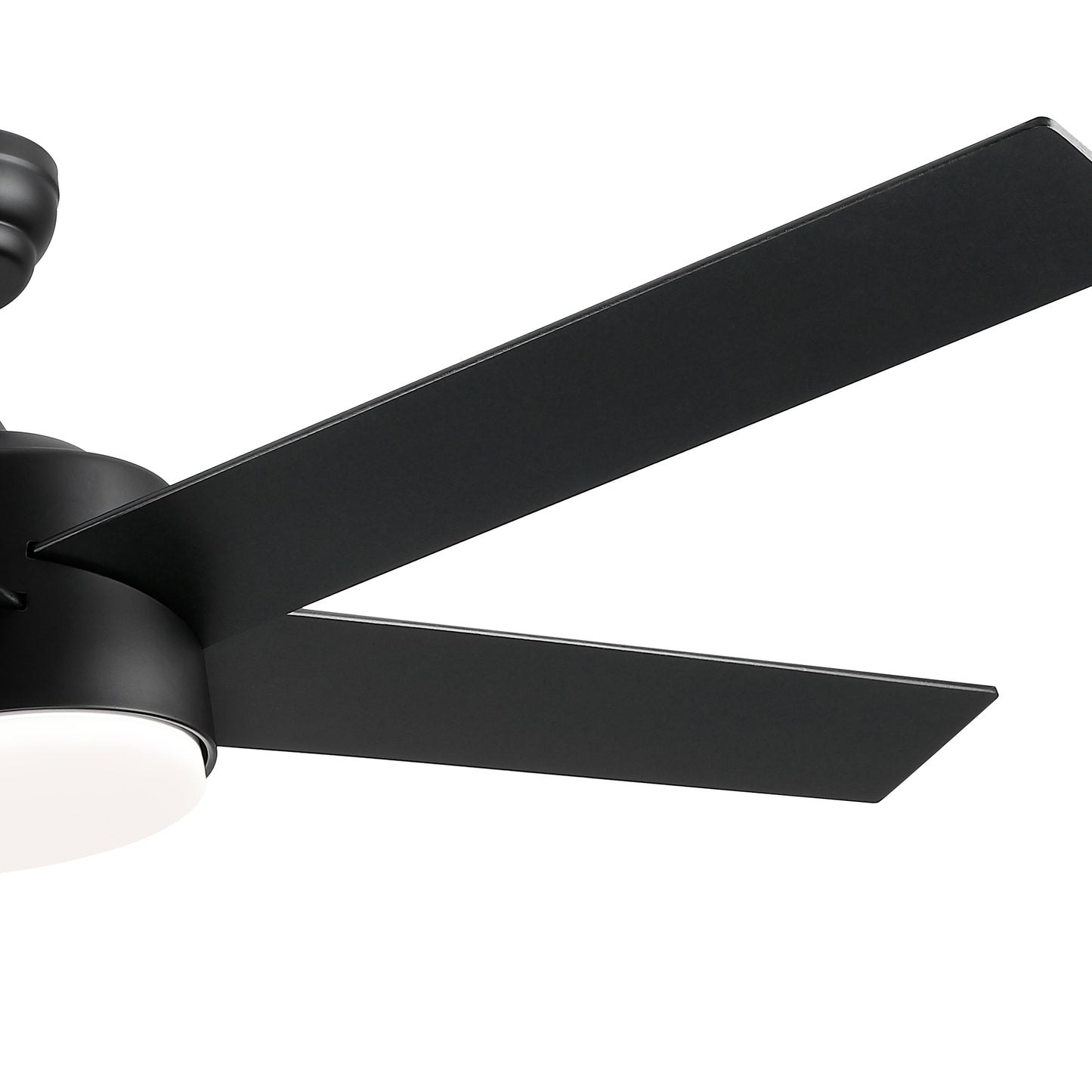 52 inch indoor 5 plywood black ceiling fan with light