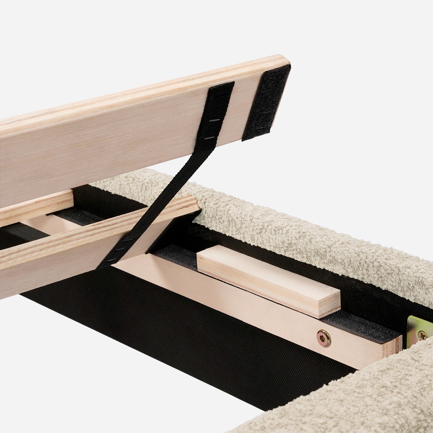 Normsman Dove Tufted Upholstered Platform Bed - Pearl White - Queen