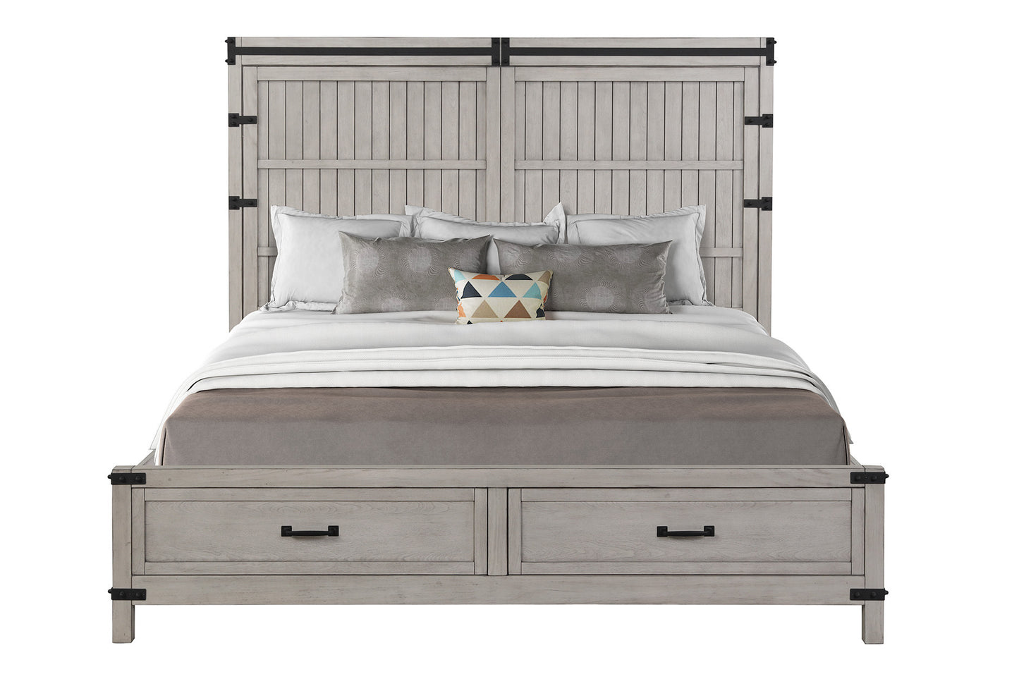 Bridgevine Home Alexandria Queen Storage Bed, Mountain Mist Finish