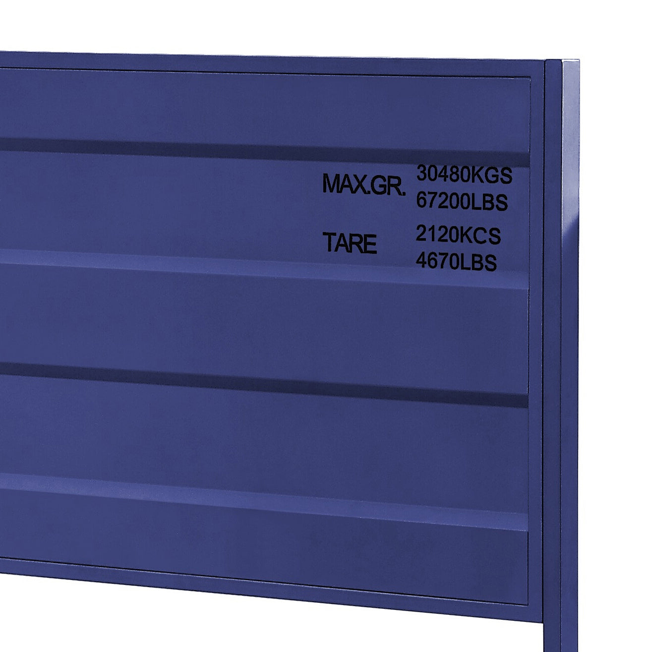 Blue Twin Platform Bed