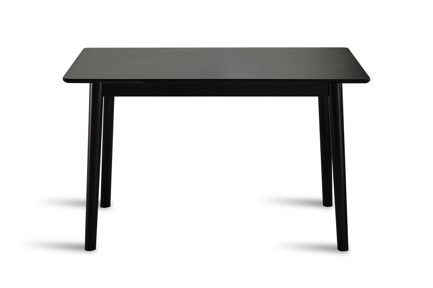 47-inch dining table Black solid wood kitchen table Dining table suitable for small space kitchen table modern home furniture