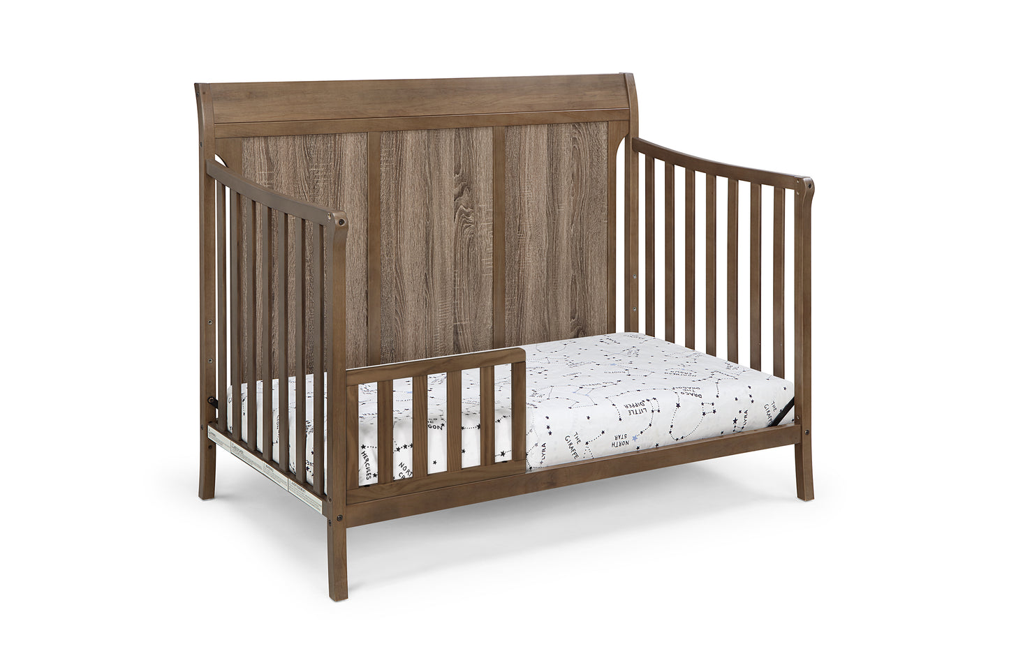 Shailee 4-in-1 Convertible Crib Brown/Brown Stone