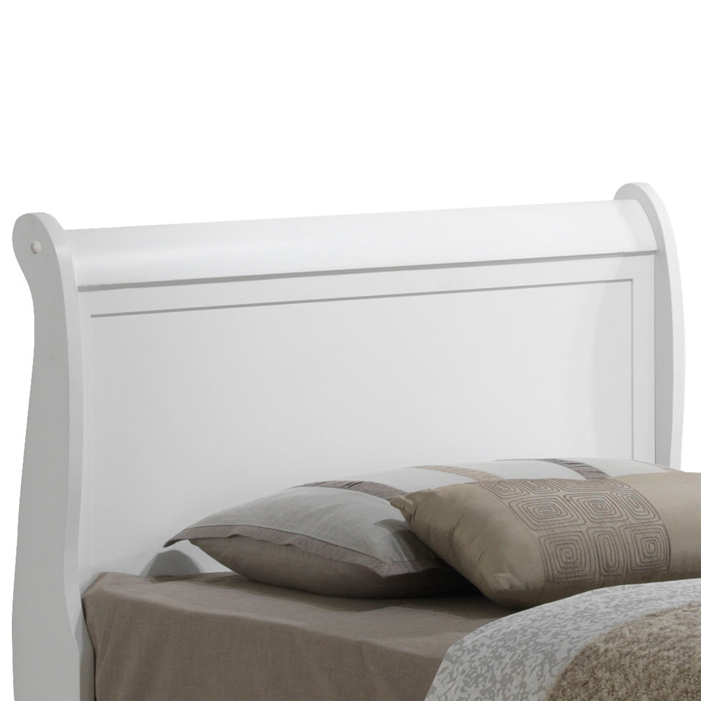 Timeless White Twin Bed With Classic Design