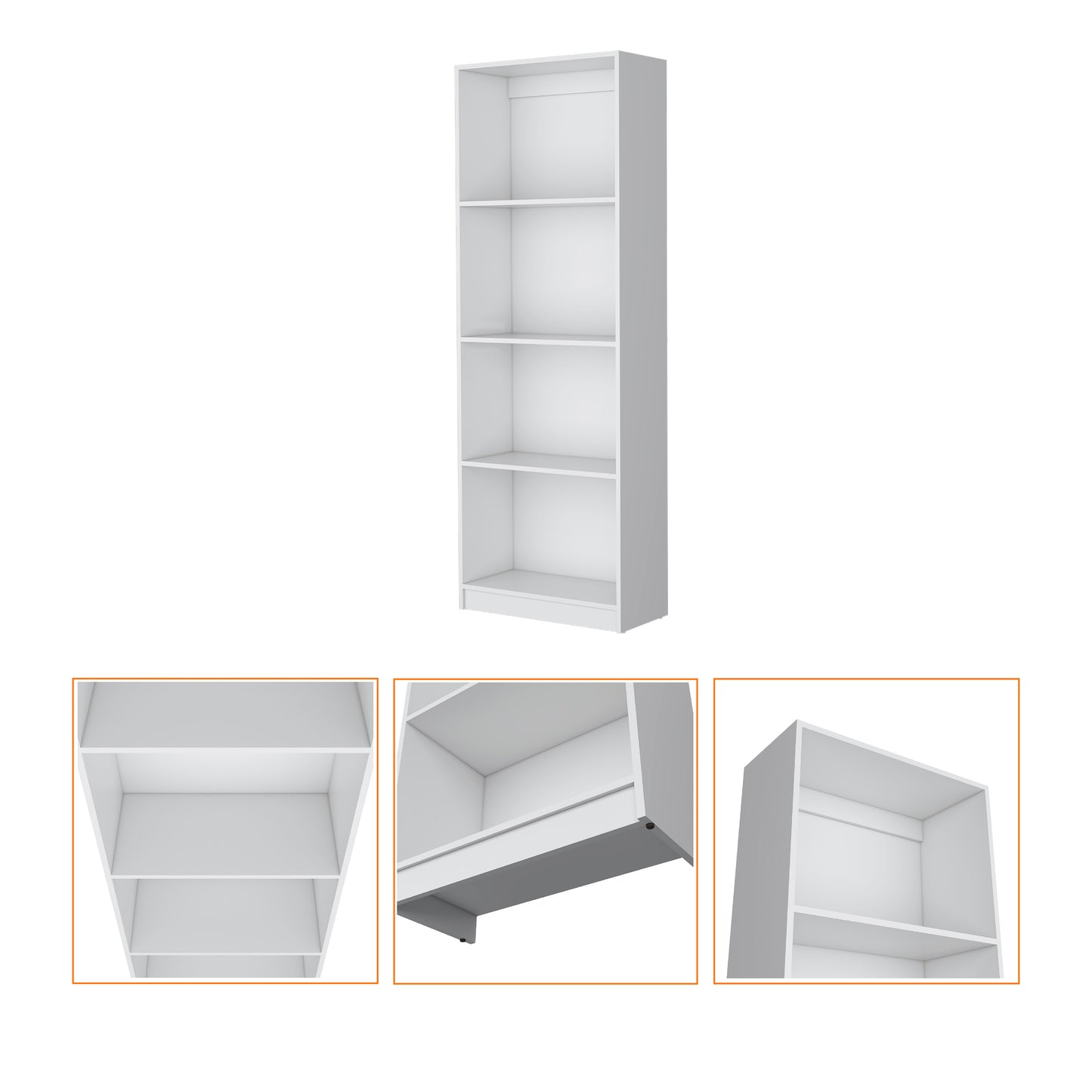 Sutton Bookcase with Tier Storage Shelves