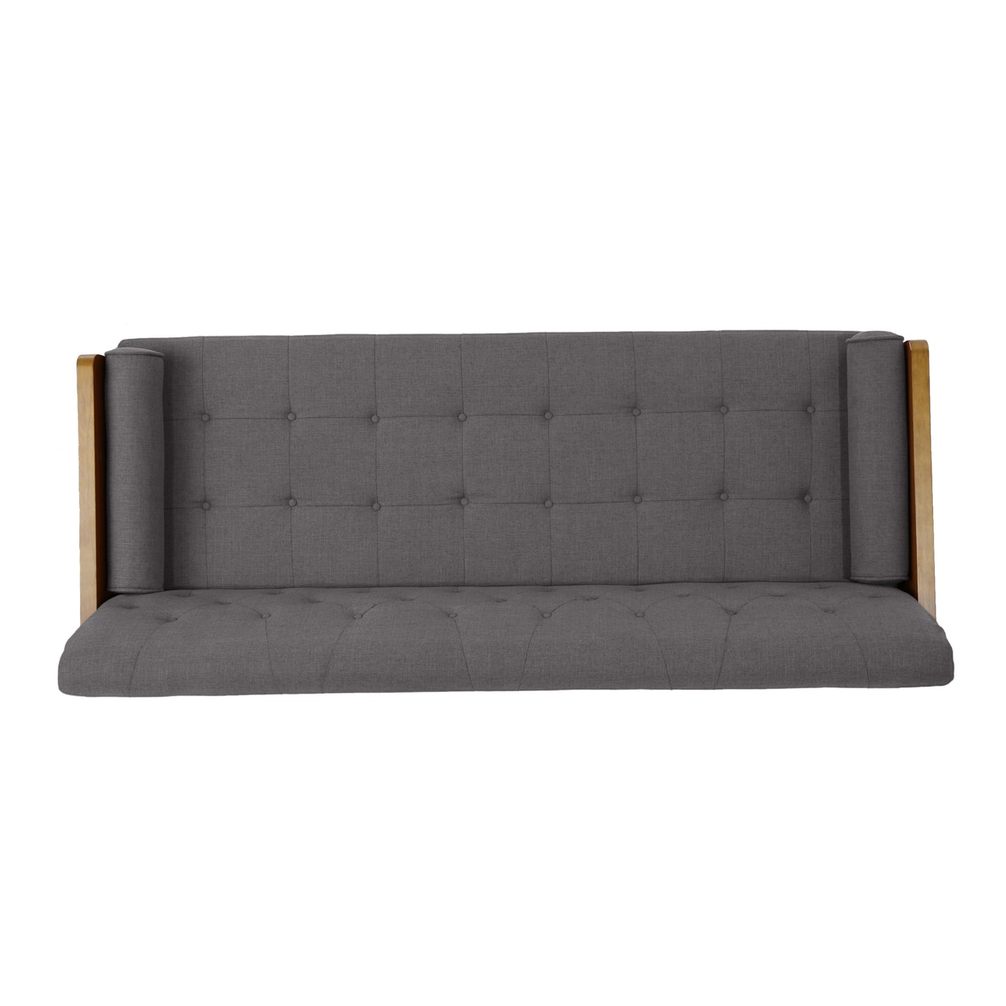 Aidan Mid Century Modern Tufted Fabric Sofa