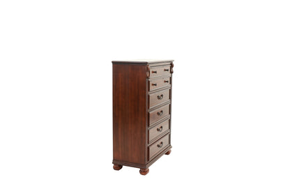 Dark Cherry 1pc Chest Of Drawers Storage Bedroom Furniture Traditional Style Chest