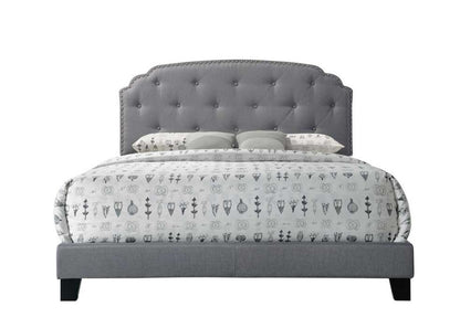 Tradilla Gray Fabric Queen Bed