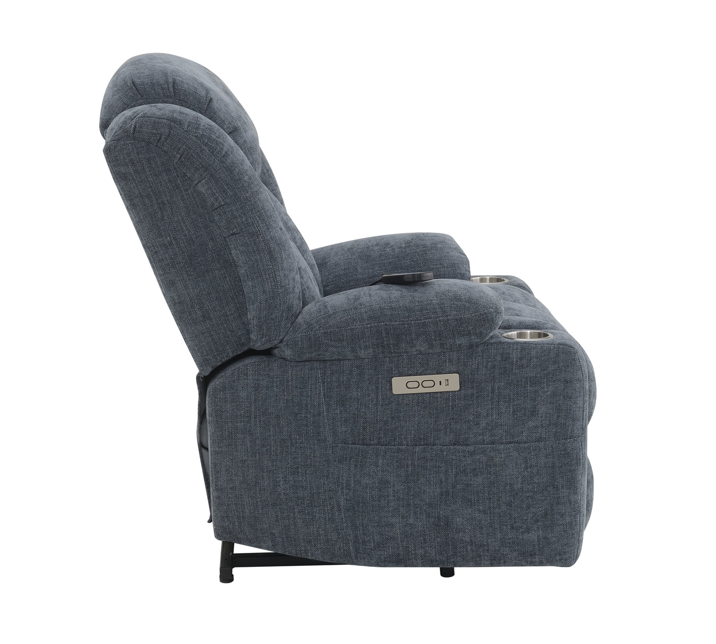 Blue Power Lift Recliner with Heating and Massage