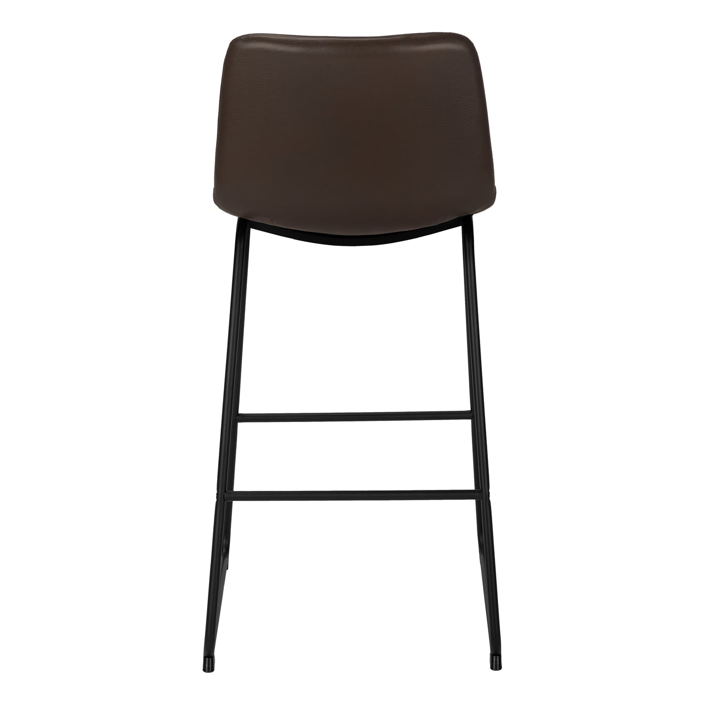 Office Chair, Bar Height, Standing, Computer Desk, Work, Brown Leather Look, Black Metal, Contemporary, Modern