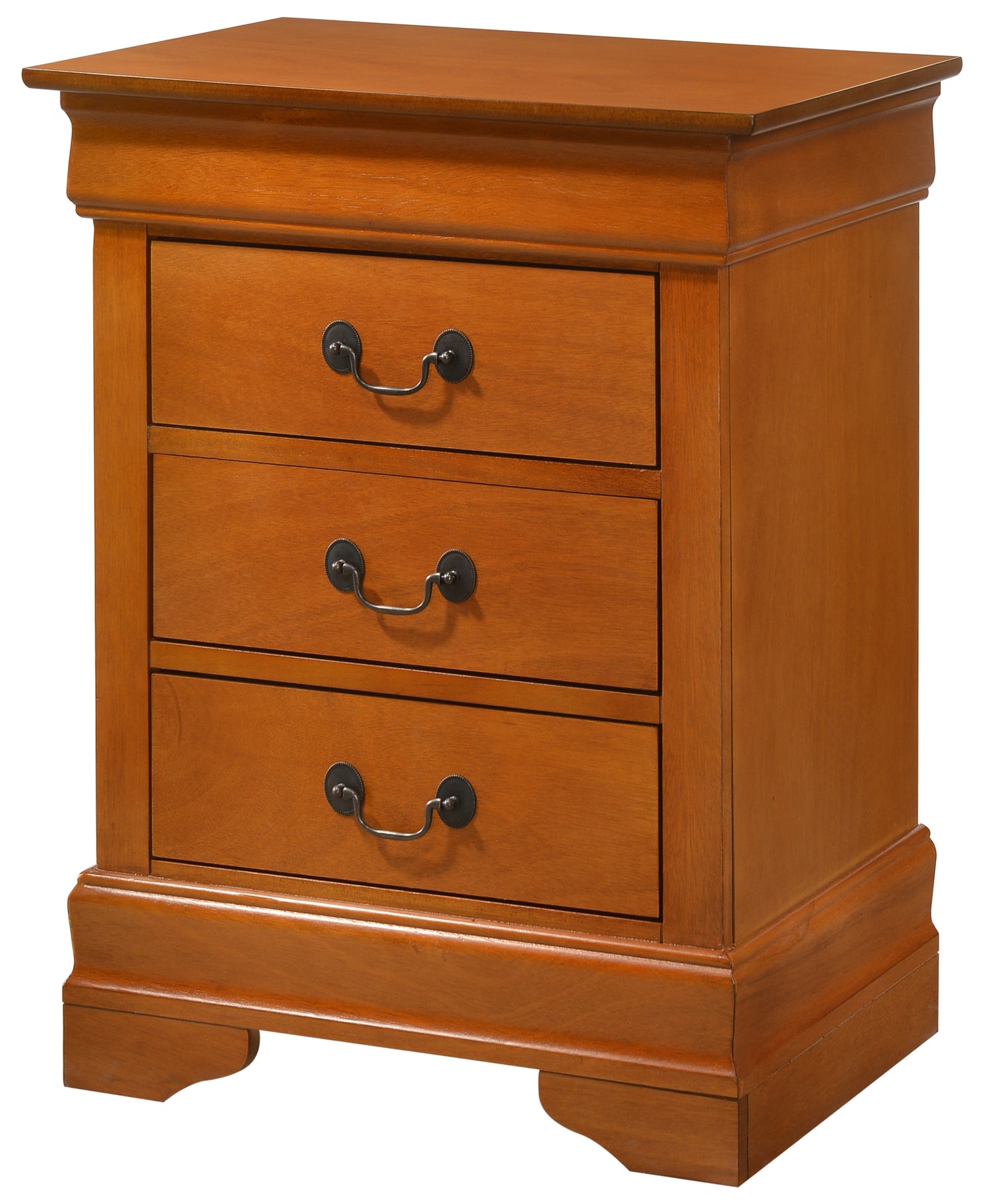 Elegant Oak Finished Nightstand