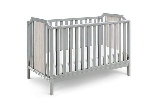 Brees Island 3-in-1 Convertible Crib Gray/Graystone