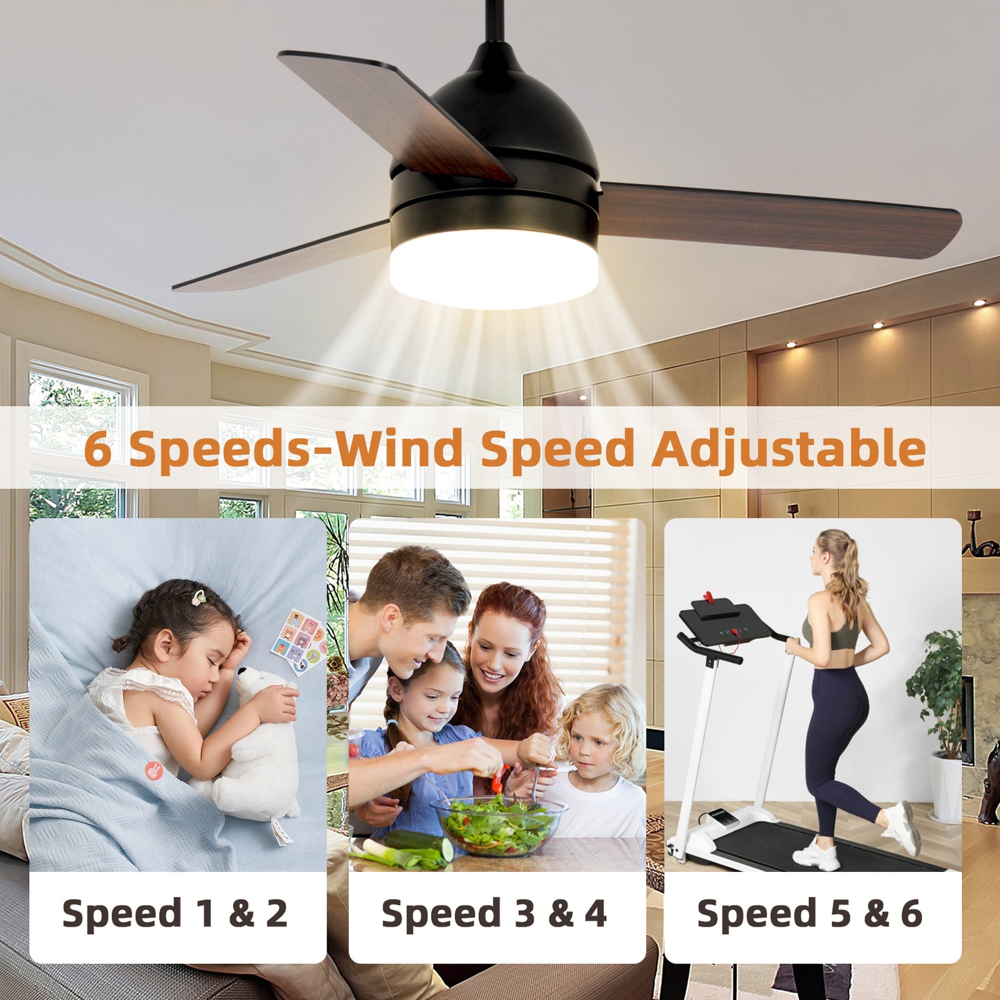 48-inch Minimalist Straight Blade Fan