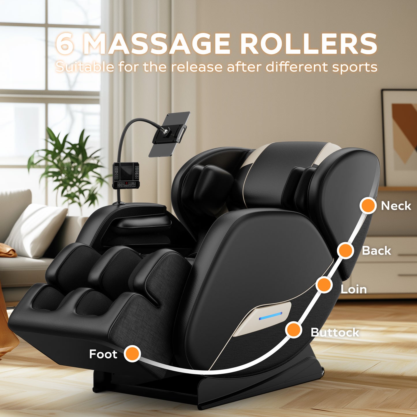 Massage Chair Recliner with Zero Gravity with Full Body Air Pressure