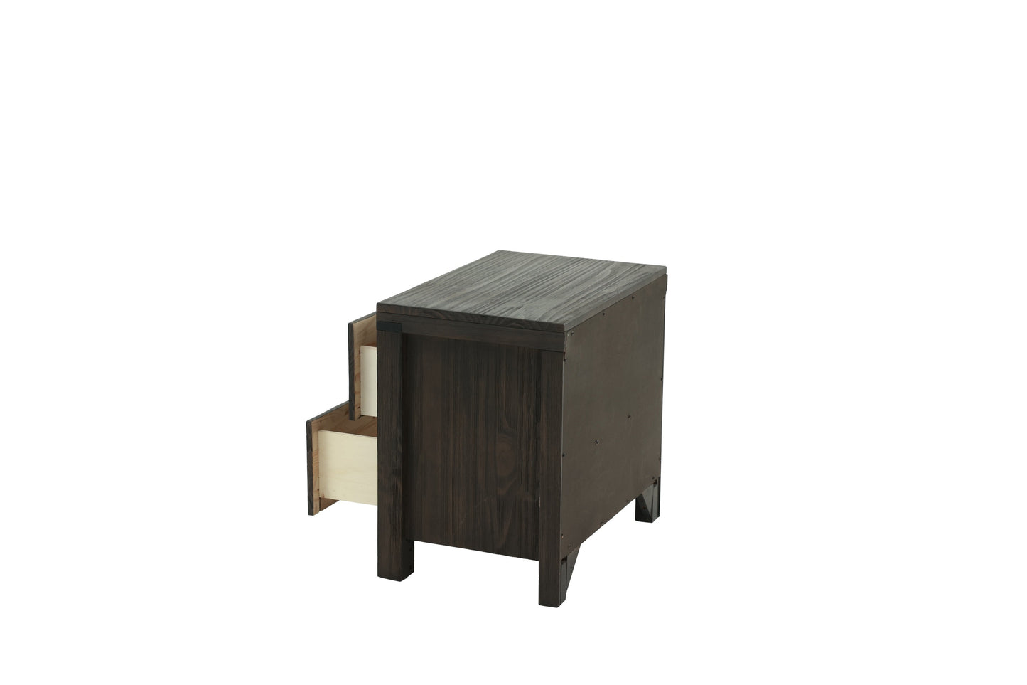 Bedroom Furniture Simple Nightstand Drawers Bed Side Table Solidwood