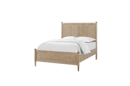 King Lo-Post Bed in Sand Colored Finish