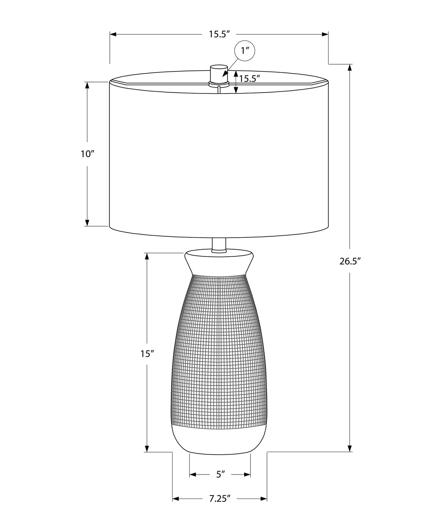 Lighting, 27"h, Table Lamp, Cream Ceramic, Beige Shade, Contemporary